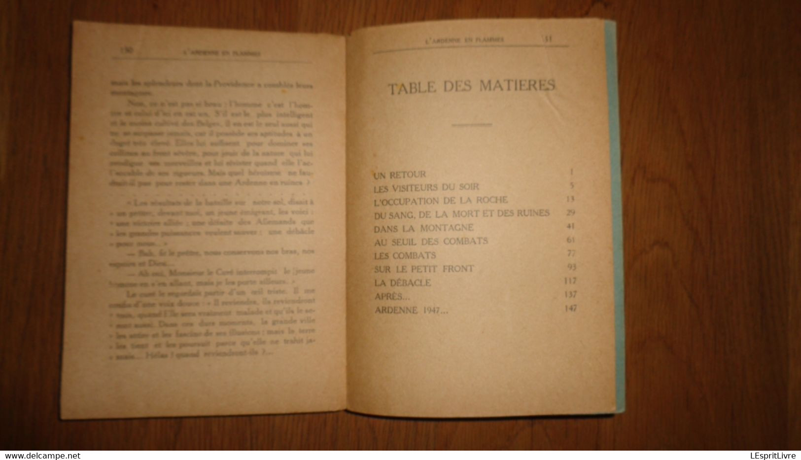 L'ARDENNE EN FLAMMES Usmard Legros 1947 Rare ! Guerre 40 45 Verdenne La Roche Houffalize Von Rundstedt Halleux Hotton - Guerre 1939-45