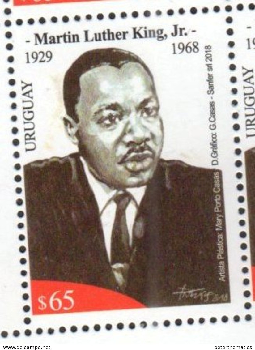 URUGUAY, 2018, MNH, MARTIN LUTHER KING, 1v - Martin Luther King