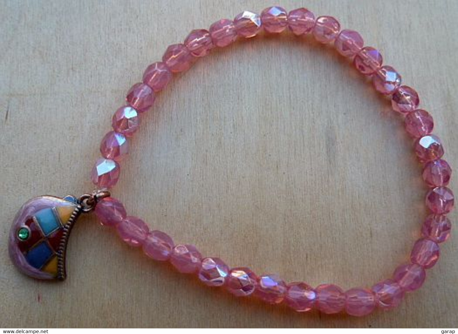 Bra-012 Lot De 3 Bracelets Extensibles à Décor De Perles Facettées Avec Breloques - Autres & Non Classés