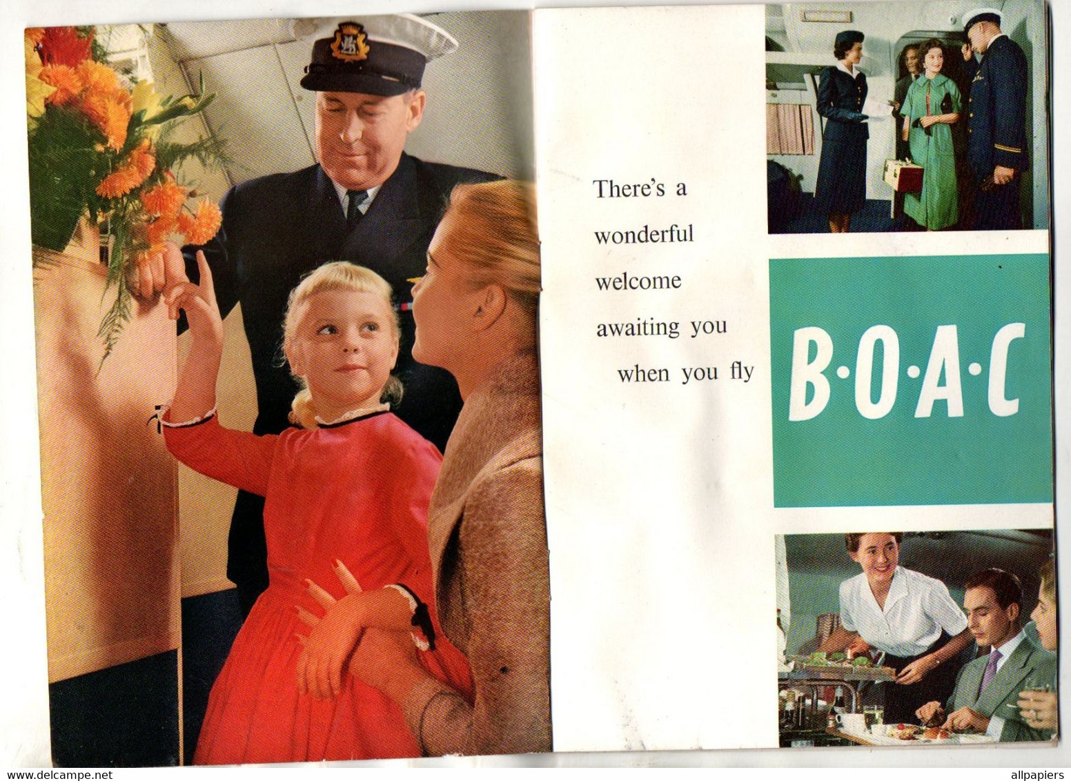 B.O.A.C Takes Good Care Of You British Overseas Airways Corporation De 1956 - En Anglais - Format : 20.5x14 Cm 20 Pages - Riviste Di Bordo