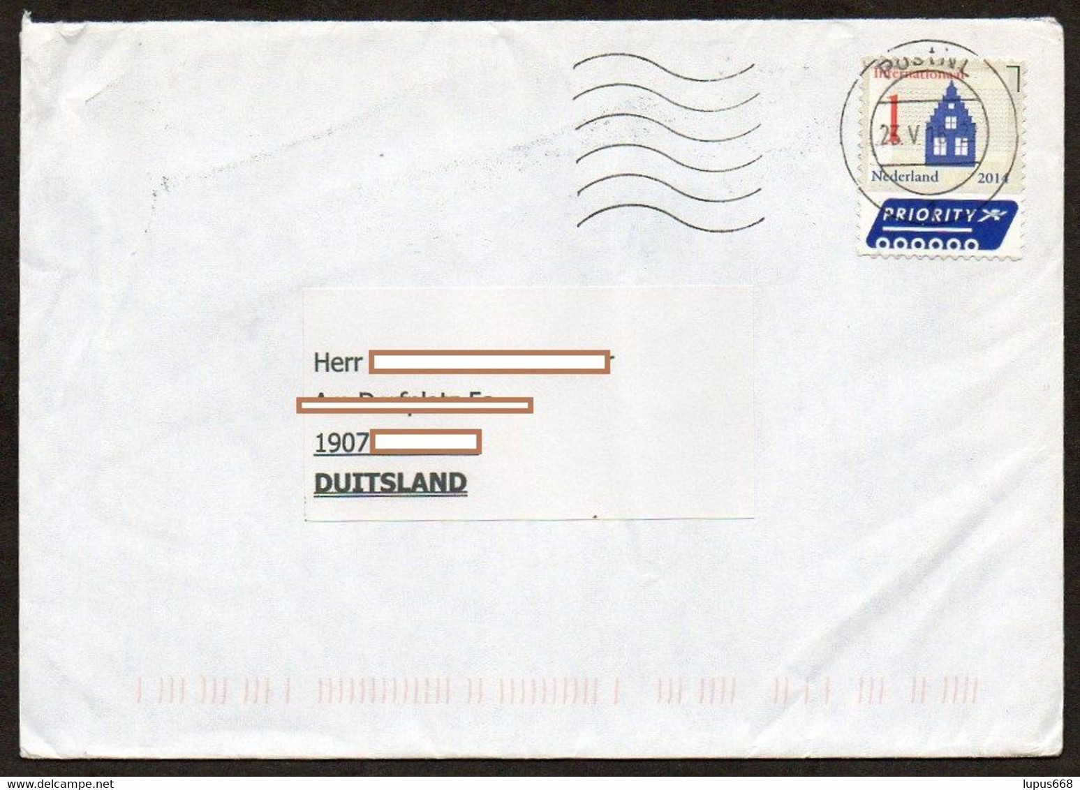 Niederlande 2014  MiNr. 3197 Auf  Brief/letter ; Haus - Storia Postale