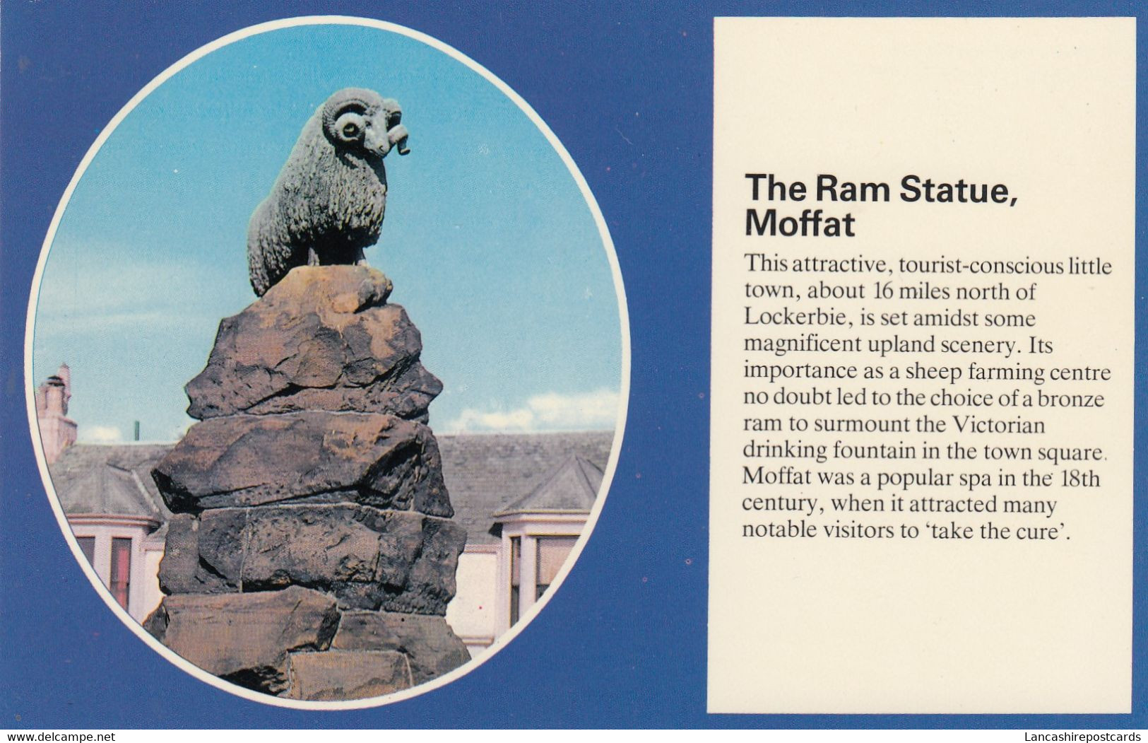 Postcard The Ram Statue Moffat [ Textview Series ] My Ref B14498MD - Dumfriesshire