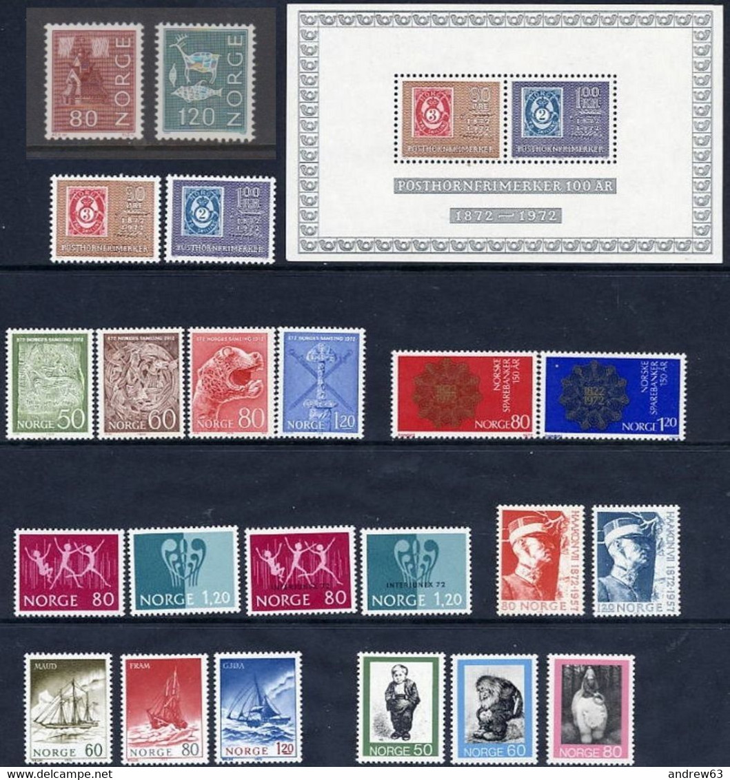 NORVEGIA - Norge - Norwegen - Norway - 1972 - Annata Completa / Complete Year **/MNH VF - New - Volledig Jaar