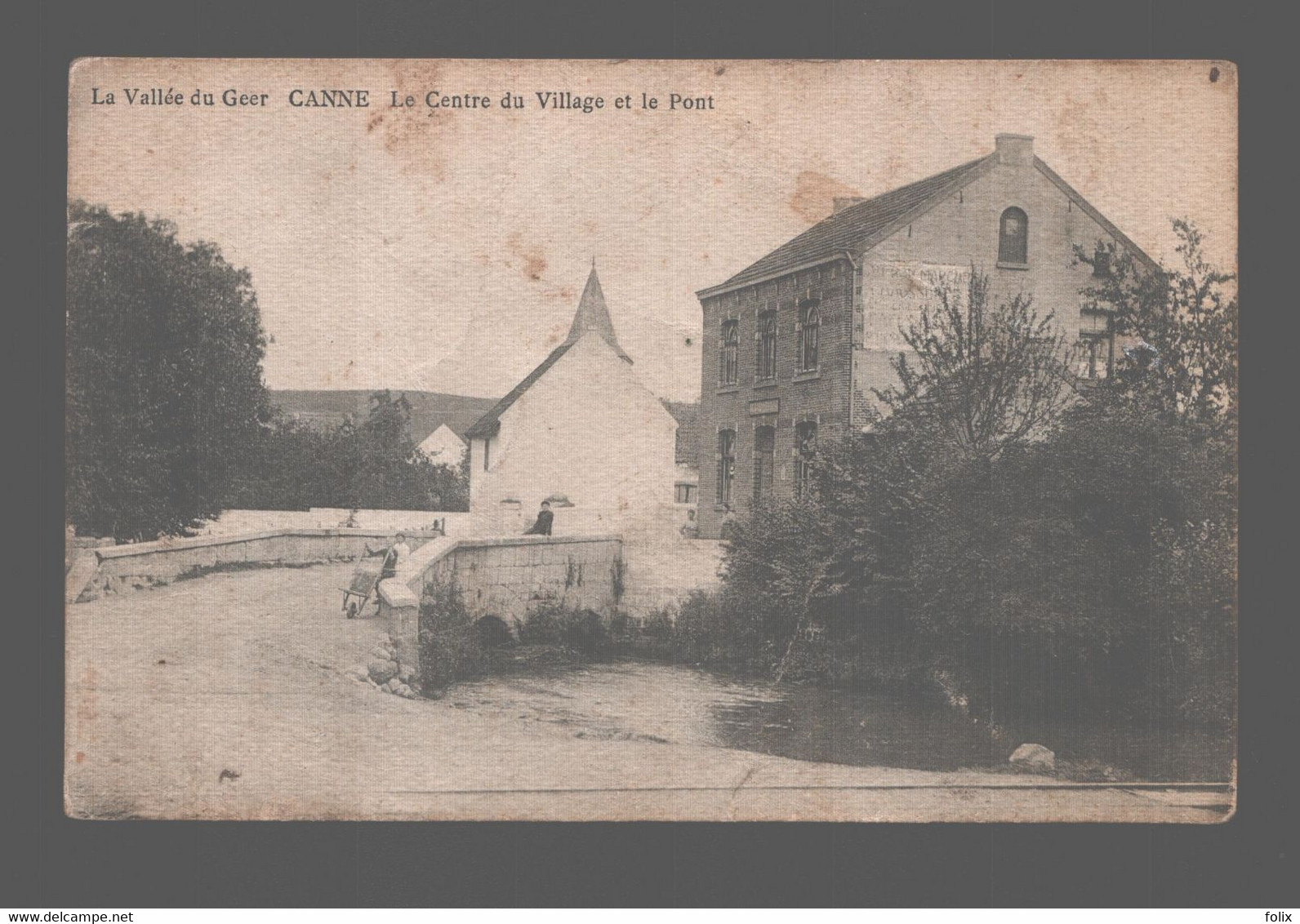 Kanne / Canne - La Vallée Du Geer - Le Centre Du Village Et Le Pont - Riemst