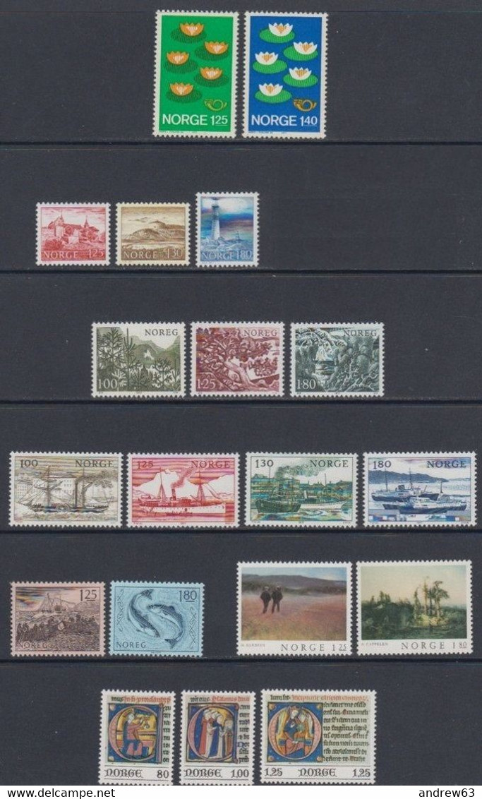 NORVEGIA - Norge - Norwegen - Norway - 1977 - Annata Quasi Completa / Almost Complete Year **/MNH VF - New - Ganze Jahrgänge