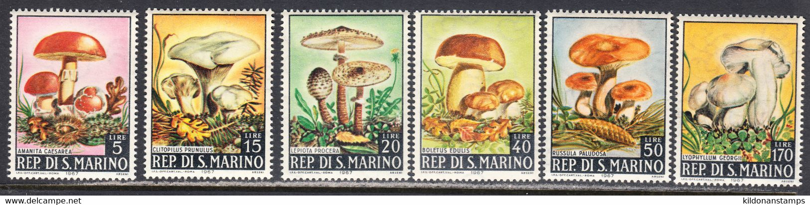 San Marino 1967 Mint No Hinge, Sc# 665-670, SG - Ongebruikt