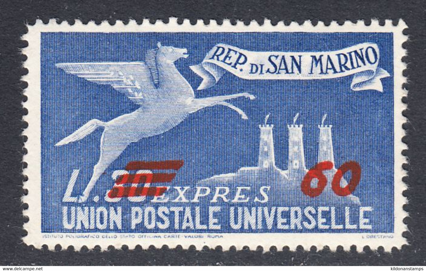 San Marino 1947 Express Letter, Mint Mounted, Sc# E19, SG - Sellos De Urgencia