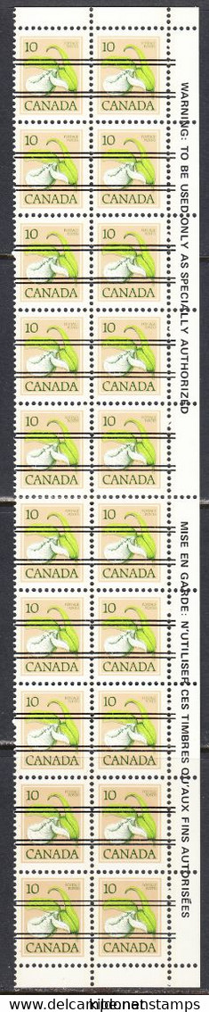 Canada 1979 Precancel, Mint No Hinge, Strip Of 20, Sc# 786, SG - Prematasellado