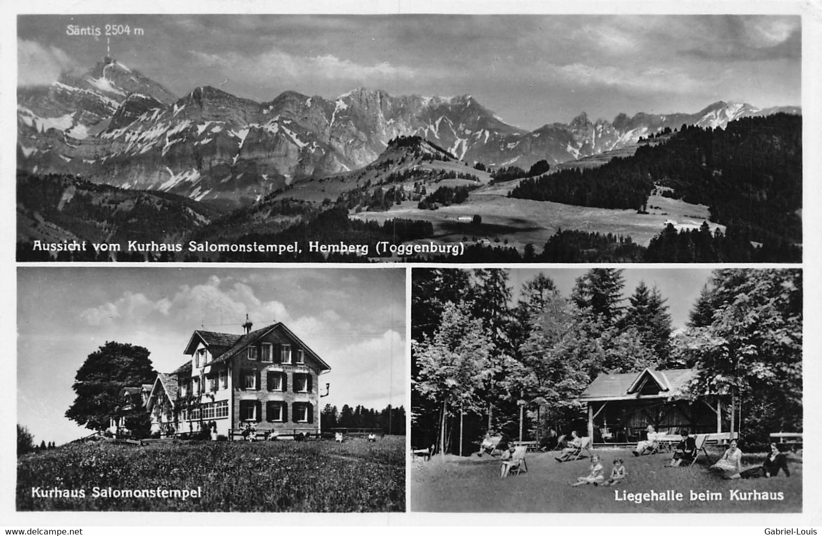 Kurhaus Salomonstempel Hemberg Toggenburg Liegehalle Beim Kurhaus - 1932 - Hemberg