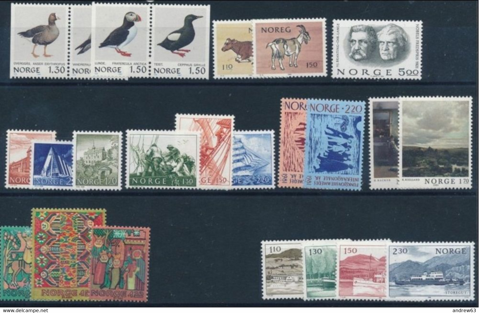 NORVEGIA - Norge - Norwegen - Norway - 1981 - Annata Quasi Completa / Almost Complete Year **/MNH VF - New - Années Complètes