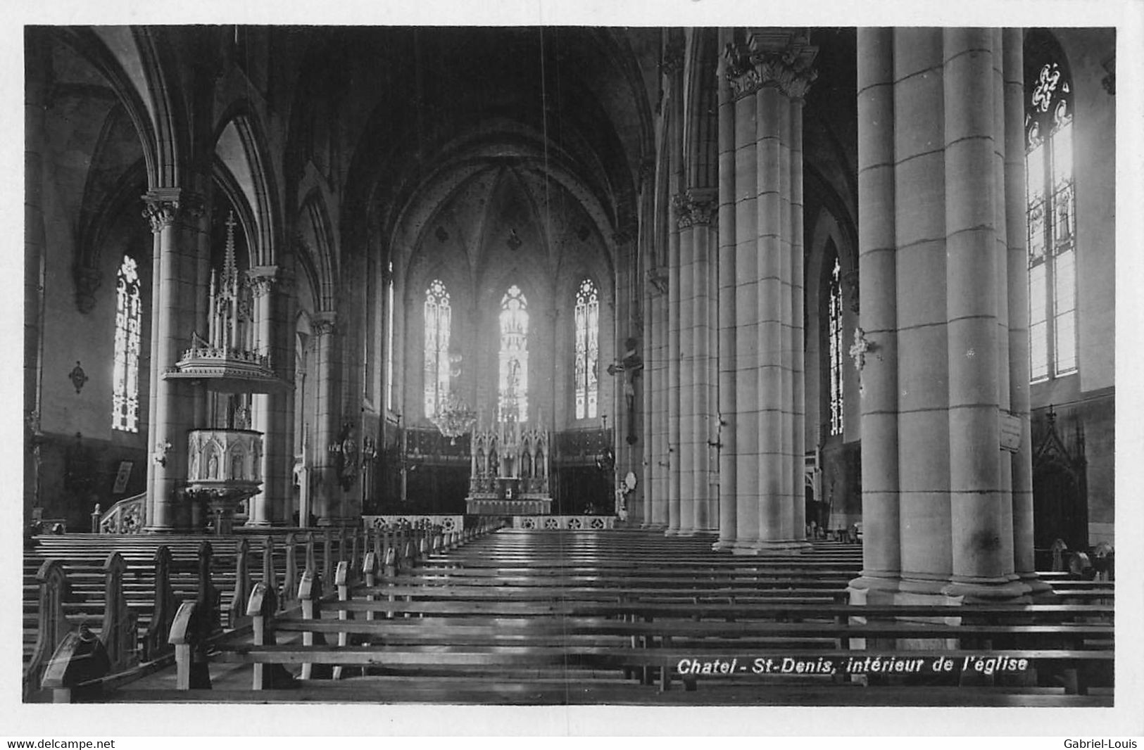 Chatel-St-Denis Intérieur De L'Eglise - Glasson Bulle - Bulle