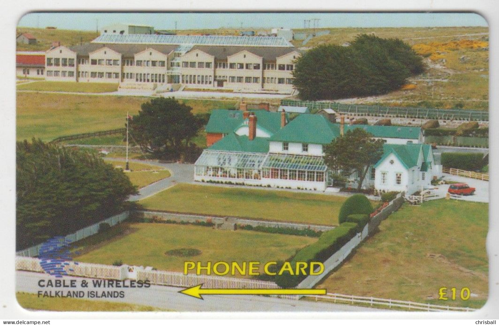 Falkland Islands Government House - 161CFKA - Phonecard - Fine Used - Falkland Islands