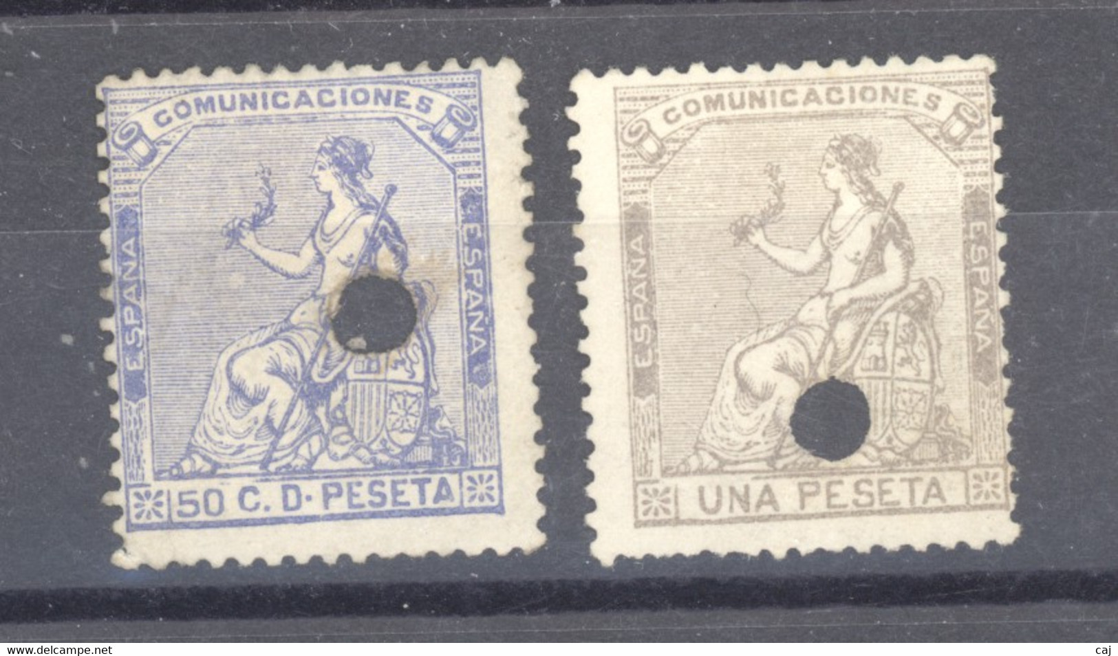 Espagne   :  Yv  136-37  (*) - Unused Stamps