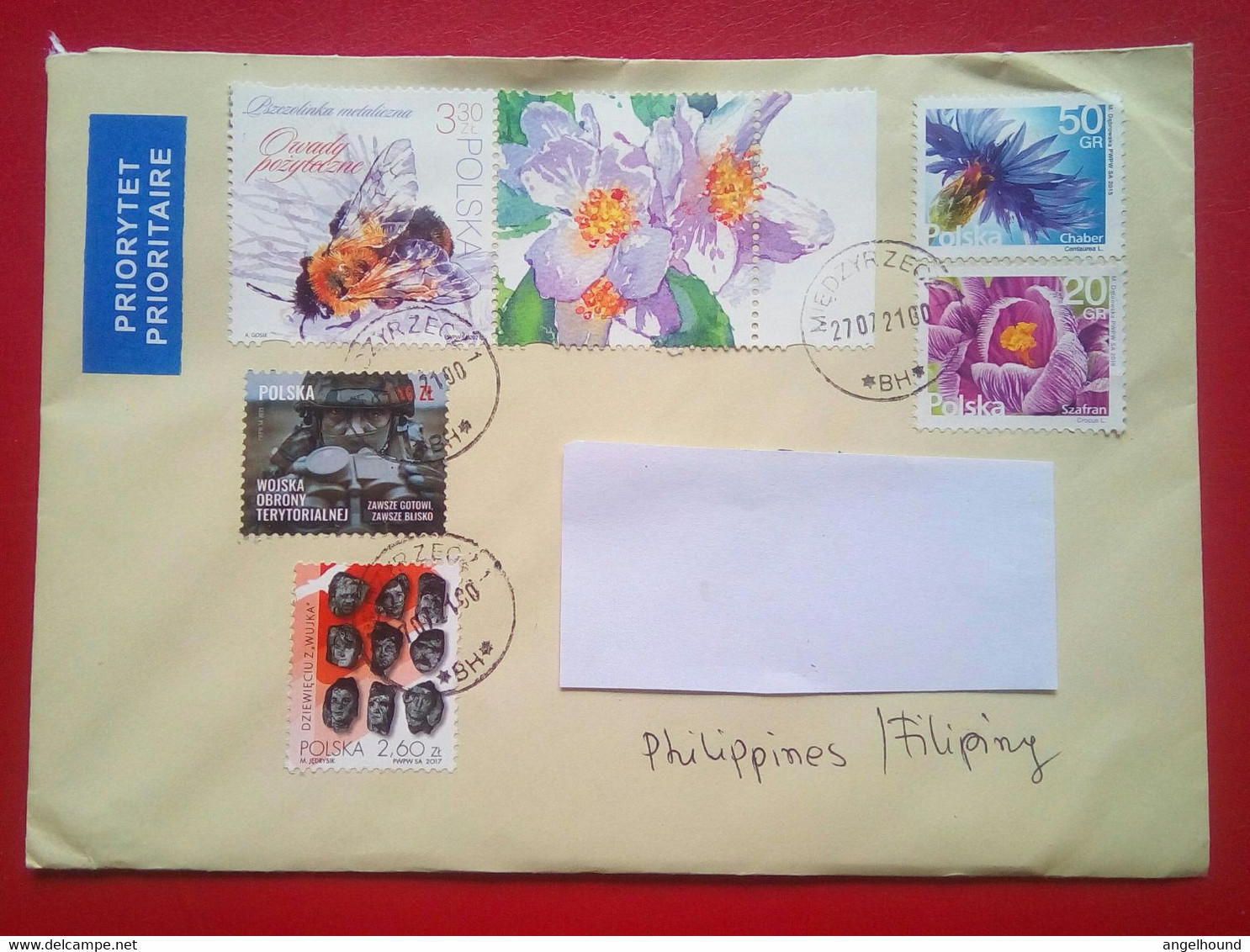 Cover From Poland To Philippines - Briefe U. Dokumente