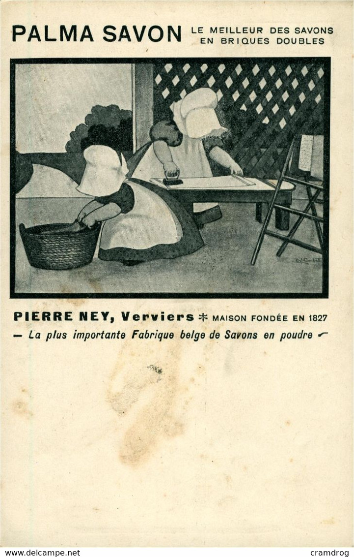 Liège Exposition Universelle 1905 - Verso : Publicité Savon Palma- Pierre Ney - Verviers - 2 Scans - Liege