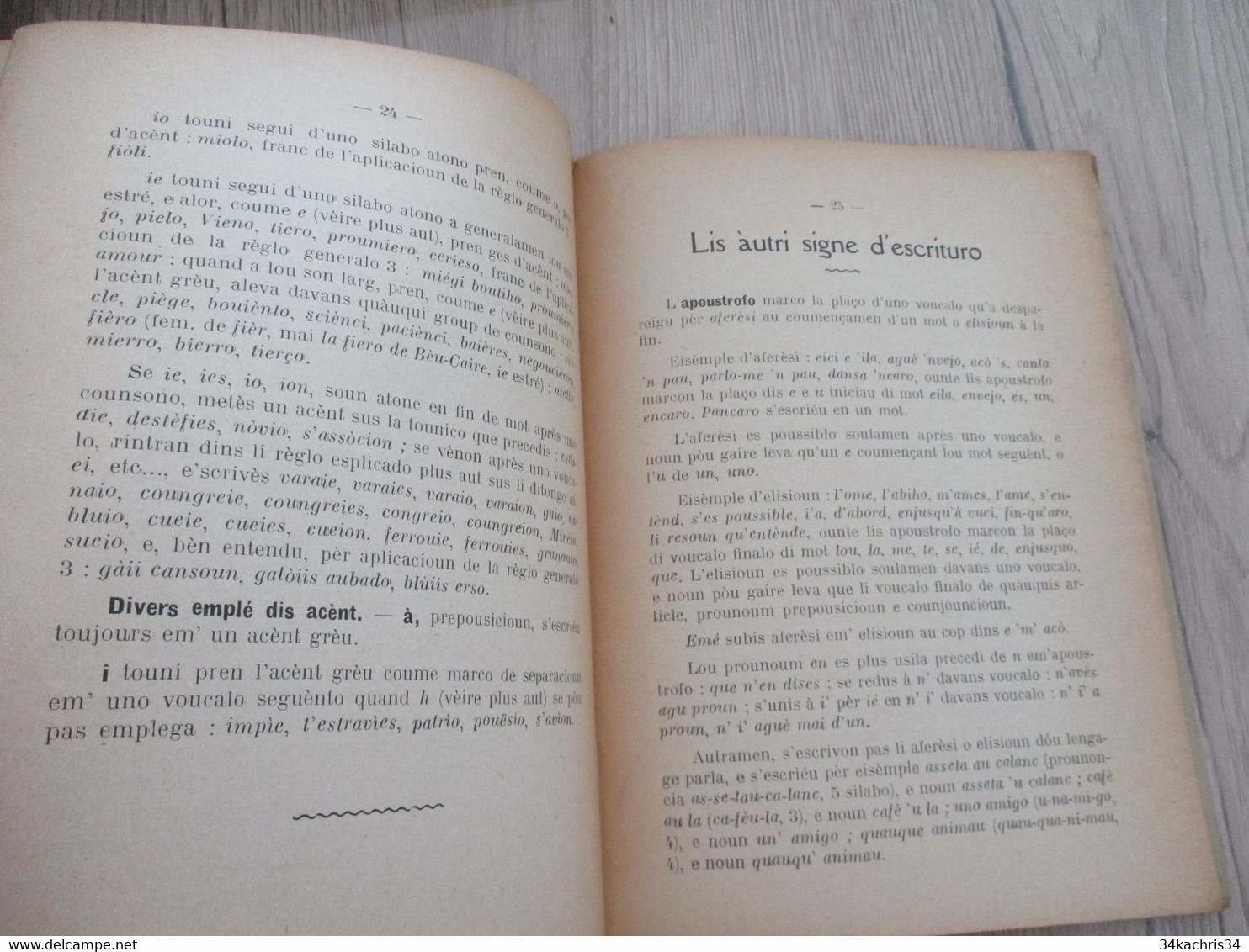 Provençal Mistral L'Oourtougrafi Prouvençalo Juli Rounjat 1937 31 pages