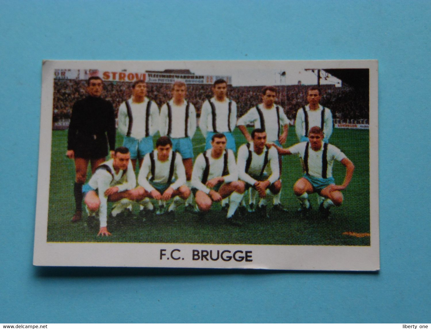 F.C. BRUGGE ( Blanco Achterkant ) >>> Zie Foto ( Voir SCAN ) Formaat +/- 7 X 4,5 Cm. ( Jaartal 19?? ) ! - Trading Cards