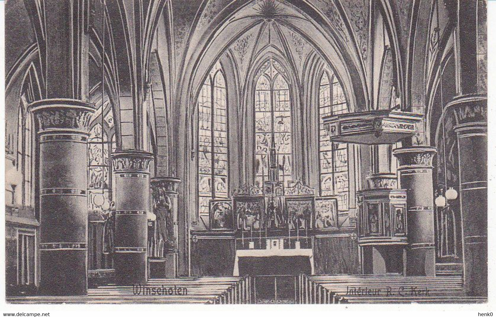 Winschoten R.-K. Kerk Interieur SN935 - Winschoten