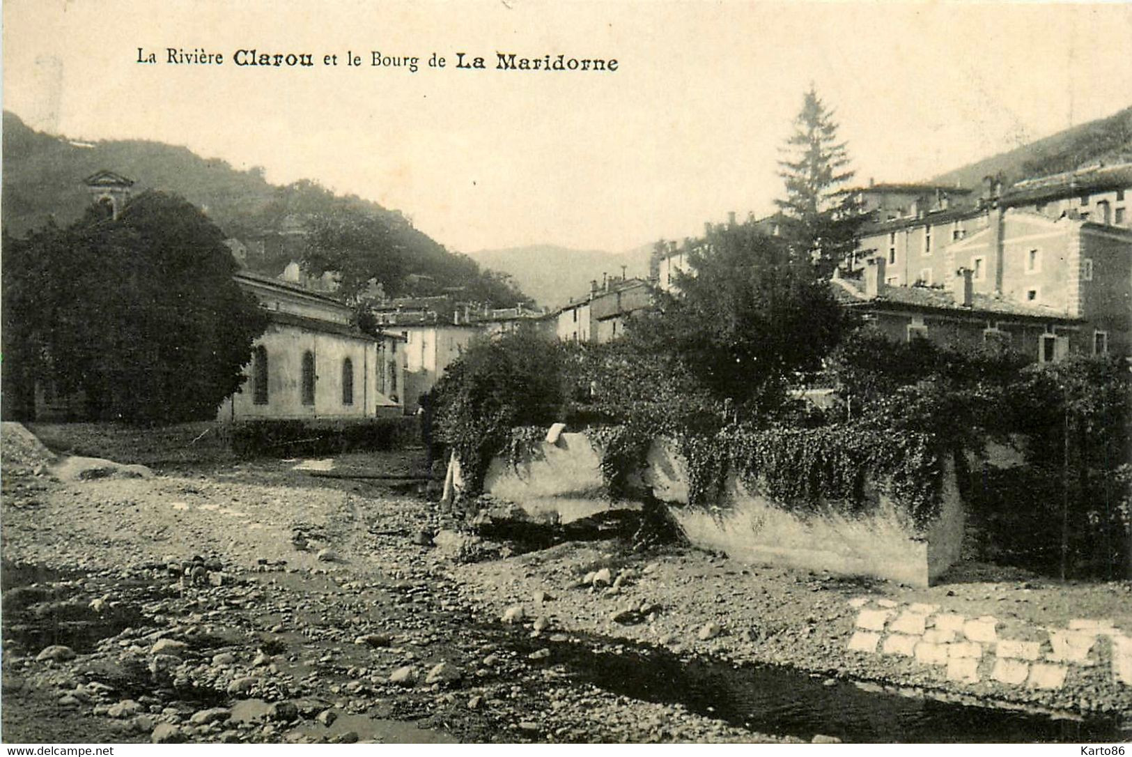 Valleraugue * La Rivière Clarou Et Le Bourg De La Maridorne - Valleraugue
