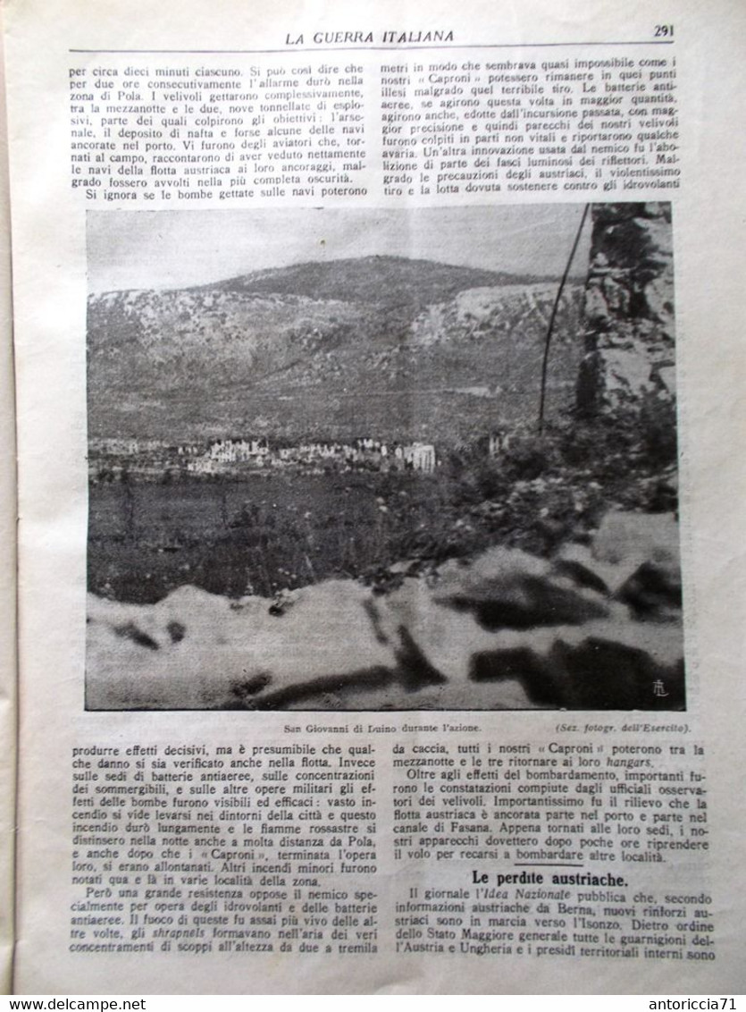 La Guerra Italiana 16 Settembre 1917 WW1 Monte Santo Capello Bainsizza Venezia - Guerra 1914-18