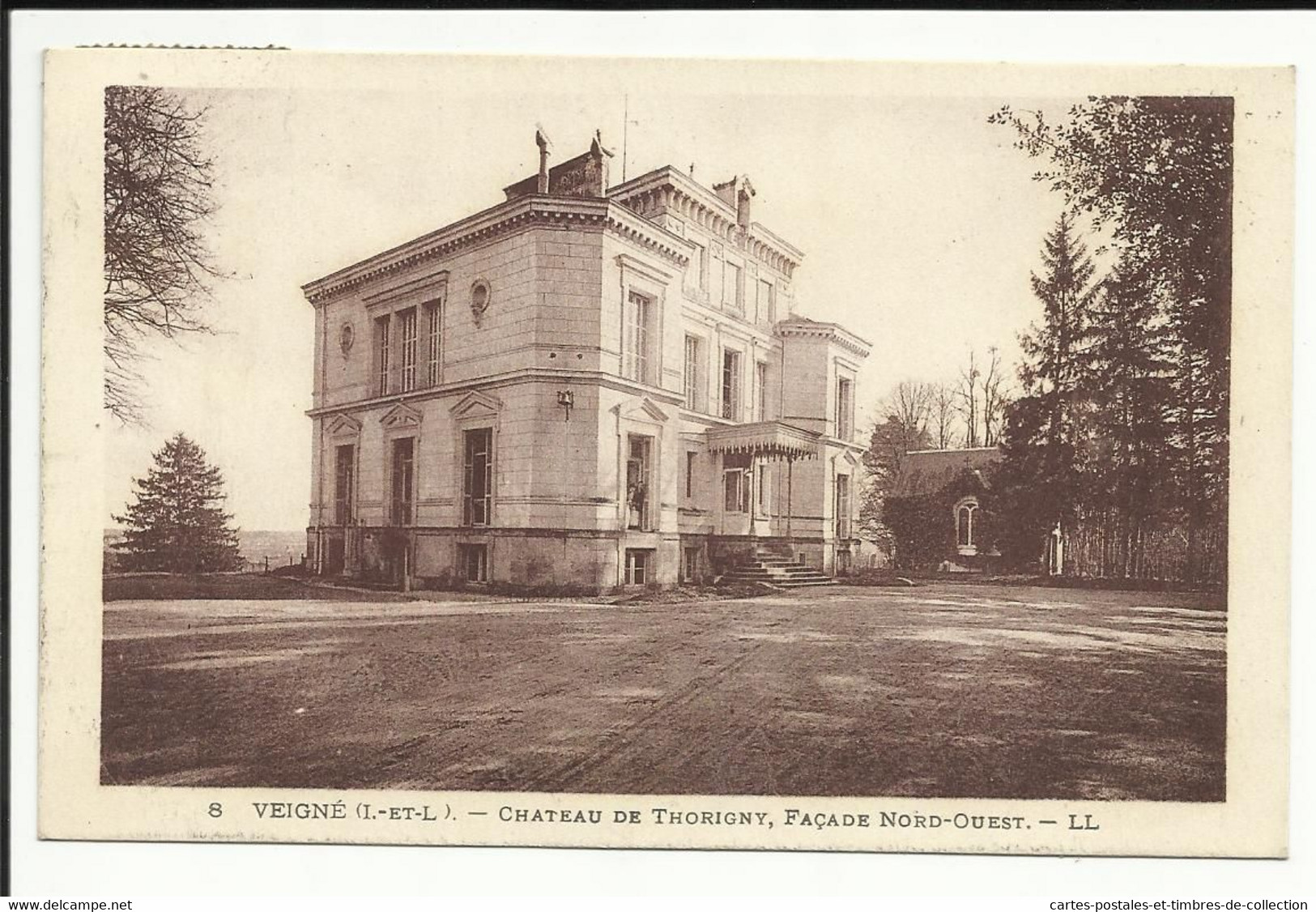 VEIGNE ( Indre Et Loire ) , Château De Thorigny , Façade Nord-Ouest , 1930 - Autres & Non Classés