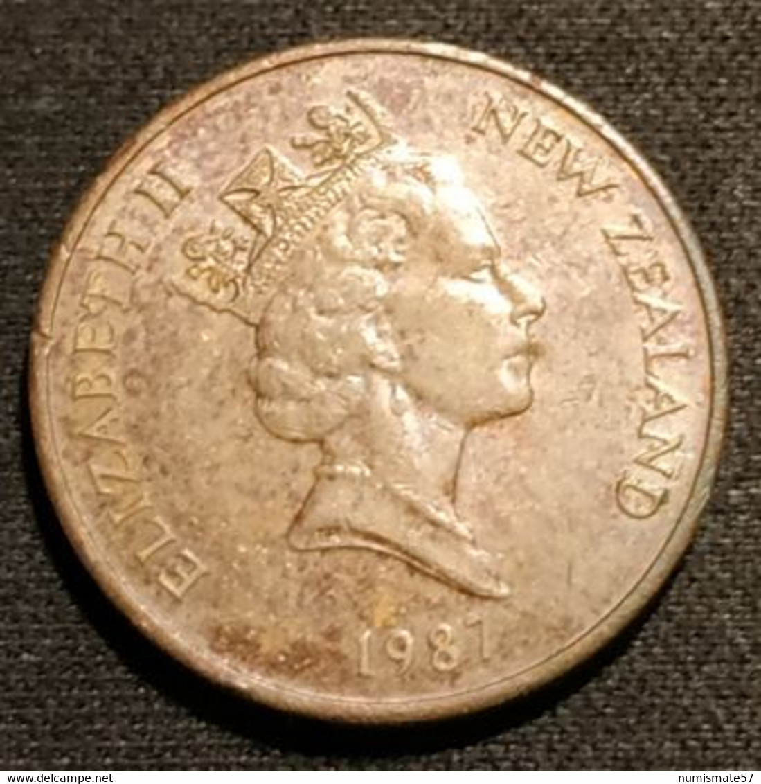 NOUVELLE ZELANDE - NEW ZEALAND - 2 CENTS 1987 - Elizabeth II - 3e Effigie - KM 59 - Nouvelle-Zélande