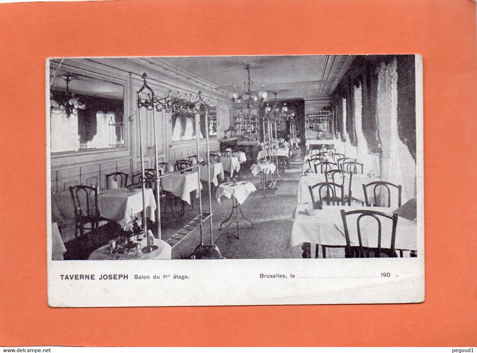 BRUXELLES. CAFE " TAVERNE JOSEPH " . Achat Immédiat - Cafés, Hôtels, Restaurants