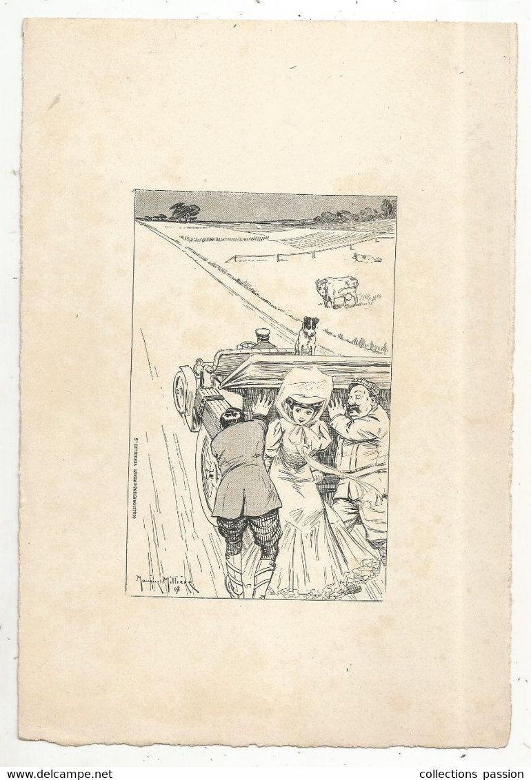 DESSIN , Anti-automobile , Milliere Maurice ,1907, Collection Petitpas Et Mesaize , Versailles , Frais Fr 2.25 E - Tekeningen