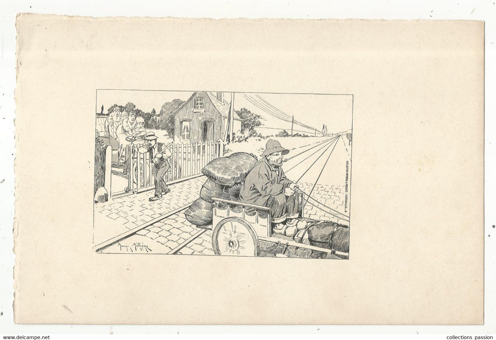 DESSIN , Anti-automobile , Milliere Maurice ,1907, Collection Petitpas Et Mesaize , Versailles , Frais Fr 2.25 E - Dessins