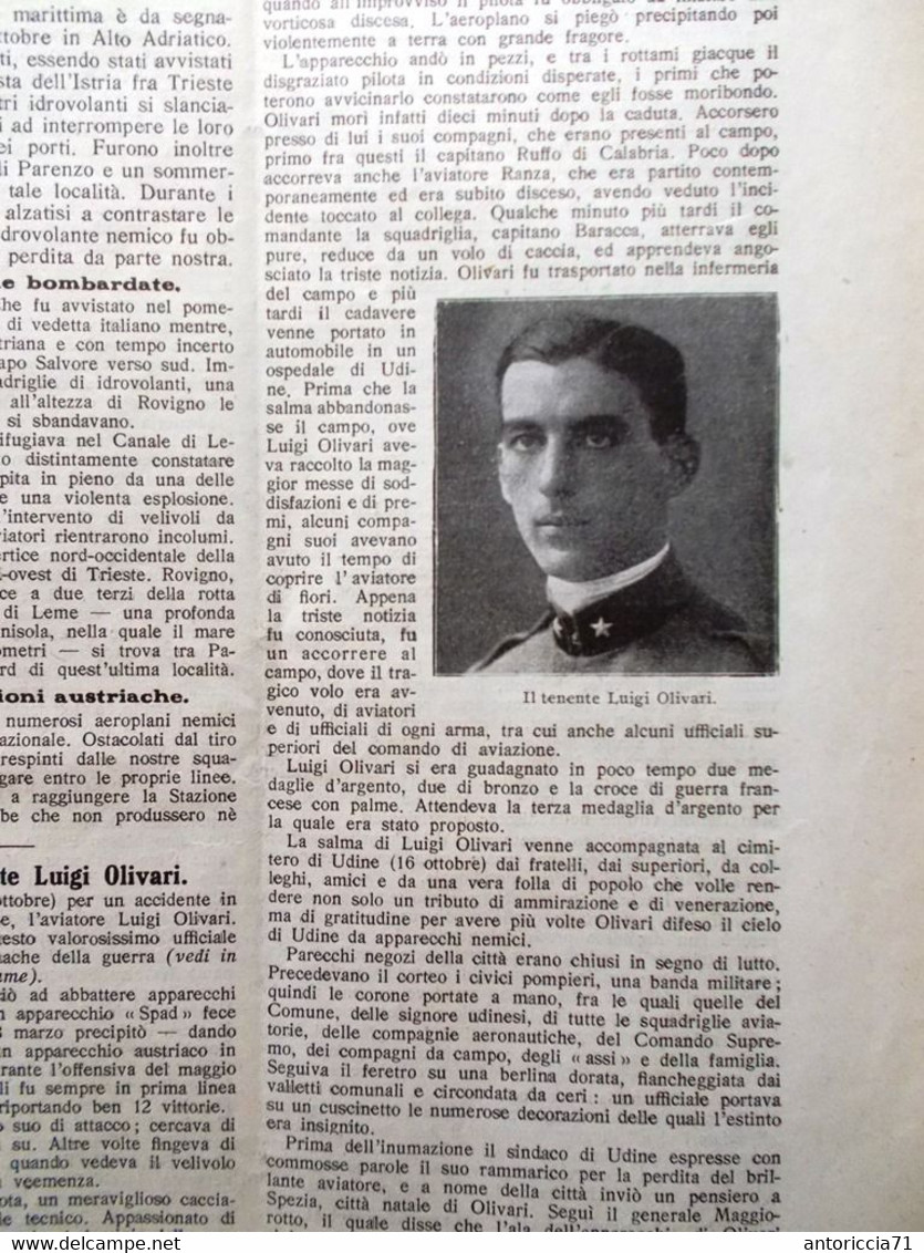 La Guerra Italiana 28 Ottobre 1917 WW1 Diario Guerra Navale Olivari Papa Giulia - Guerra 1914-18