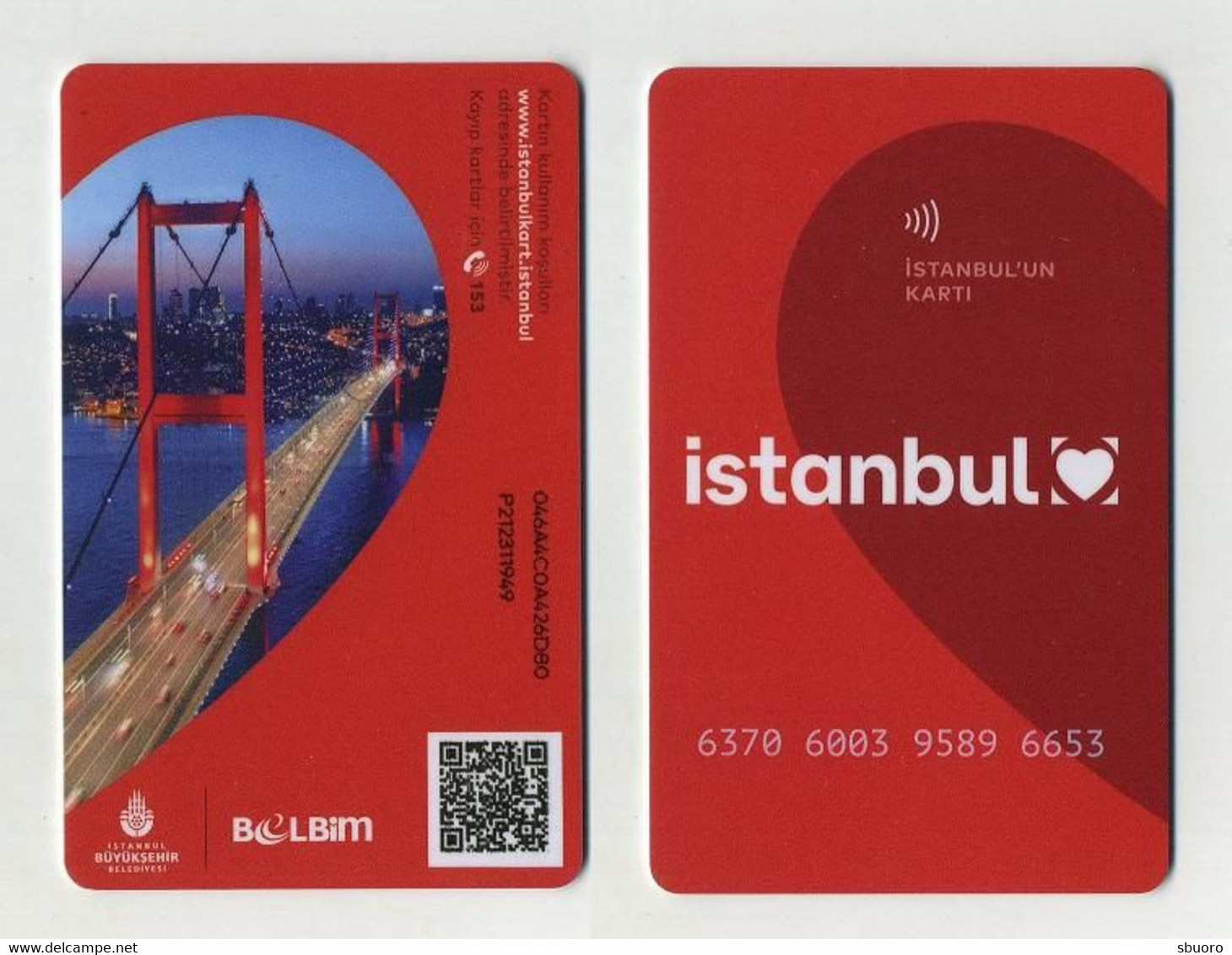 Istanbul Card 2021 - Turquie Turkey Türkiye Türkei - Pour Transports Publics : Métro, Tramway Et/ou Seabus - Welt