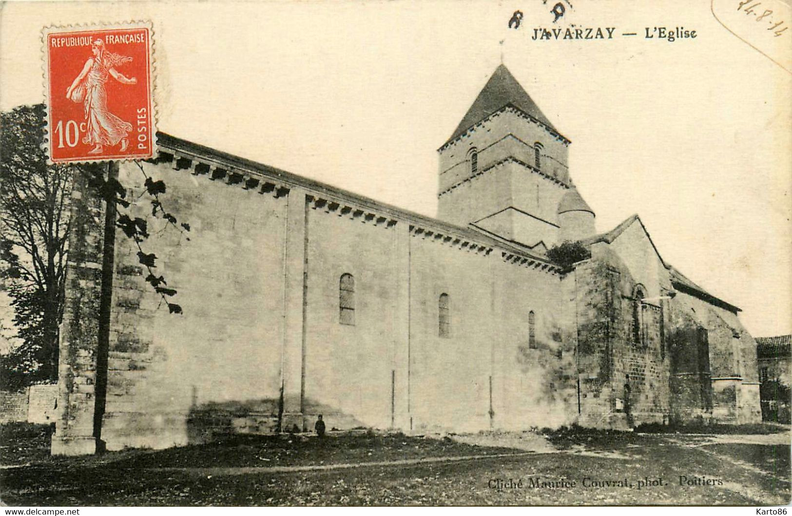 Chef Boutonne * Javarzay * Vue Sur L'église - Chef Boutonne