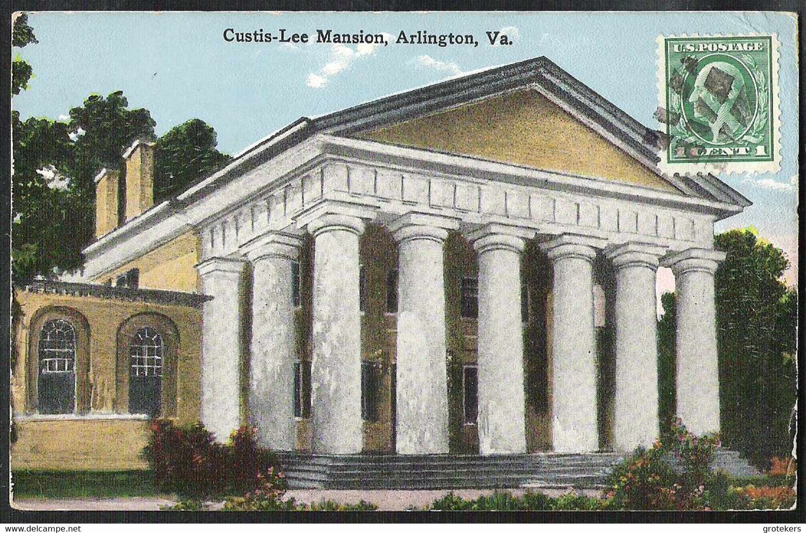 VIRGINIA ARLINGTON Custis-Lee Mansion Sent 1915 From Washington DC To France - Arlington