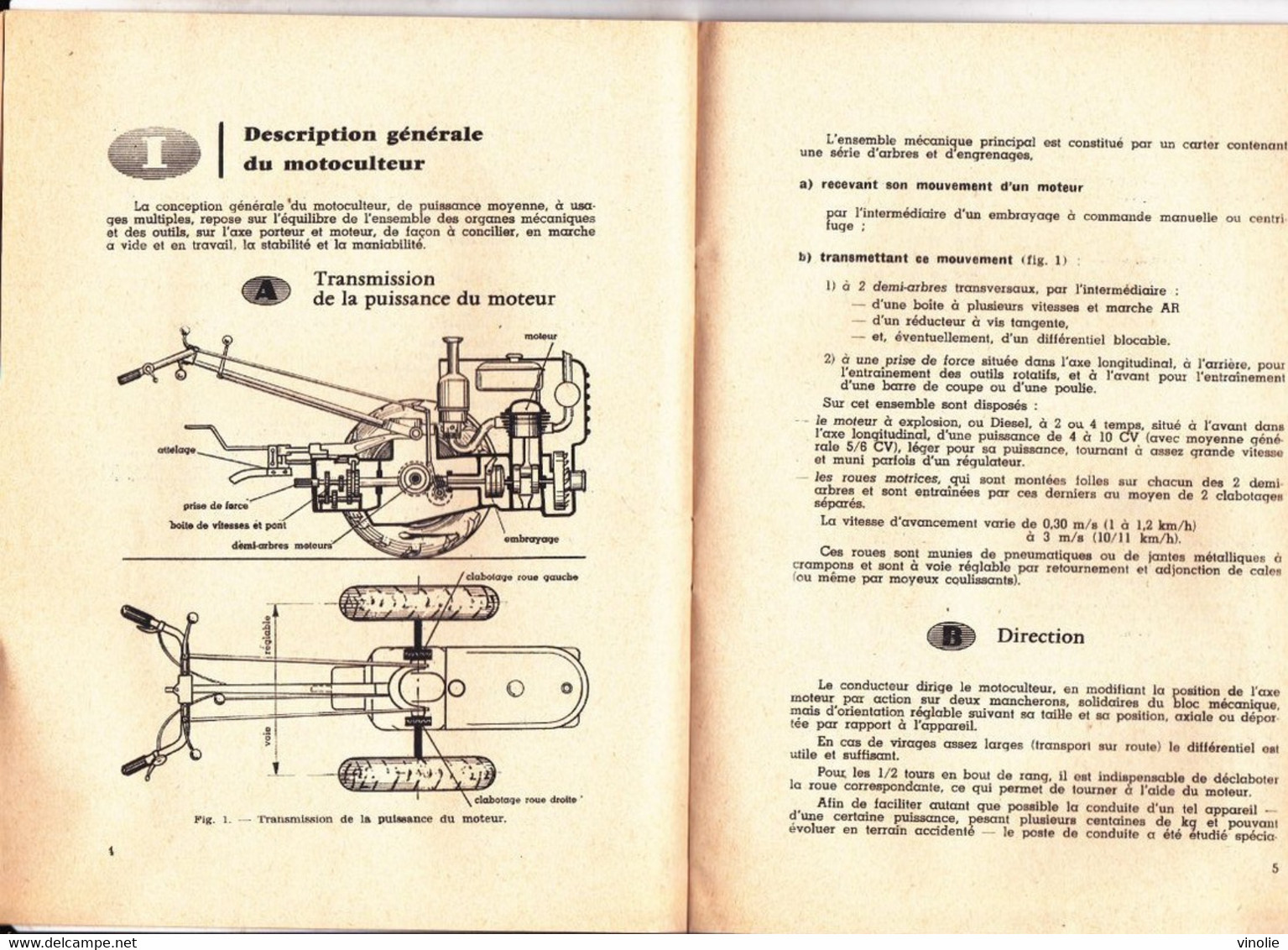 PIE-GF-TPL-21-518 : LIVRET BP DOCUMENTATION AGRICOLE. MOTOCULTEUR. - Tractors