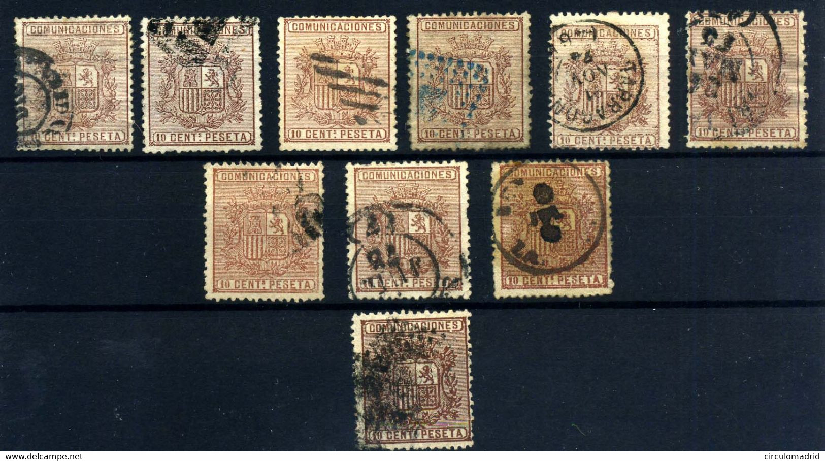 España Nº 153 Y 153a. Año 1874 - Used Stamps