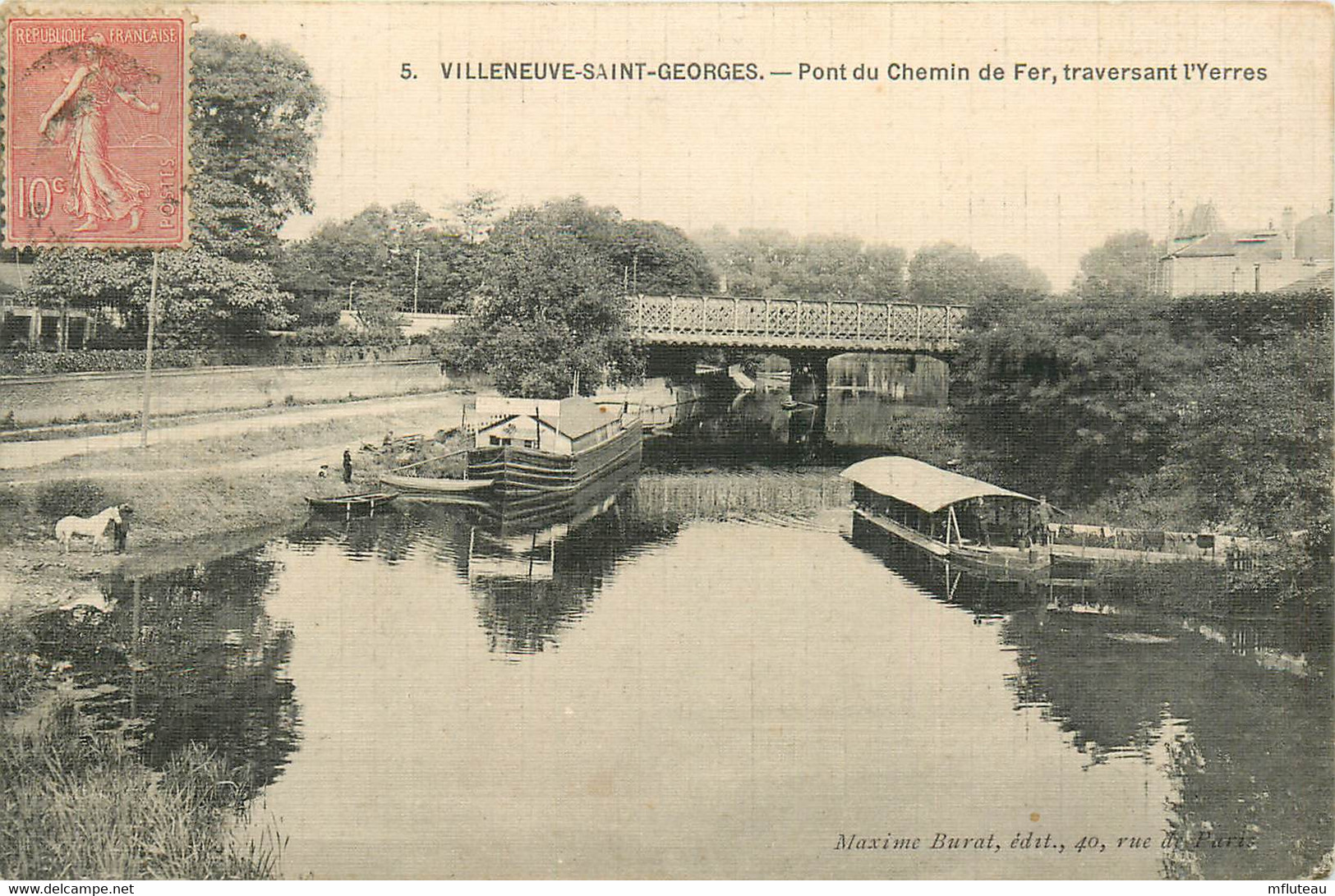 94* VILLENEUVE ST GEORGES    Pont De Chemin De Fer – Yerres    RL14.1003 - Villeneuve Saint Georges