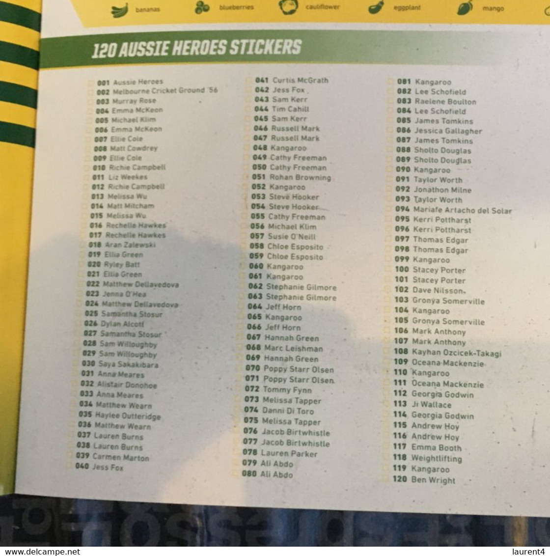 (ZZ 17) Olympic  - Australian Aussie Heroes - Book And Stickers From Nº2 To Nº120 Rowing - Archery - Badminton - Golf + - Books