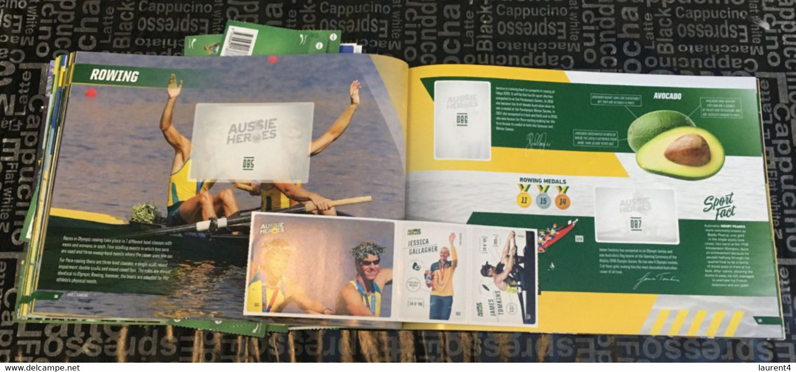 (ZZ 17) Olympic  - Australian Aussie Heroes - Book And Stickers From Nº2 To Nº120 Rowing - Archery - Badminton - Golf + - Bücher