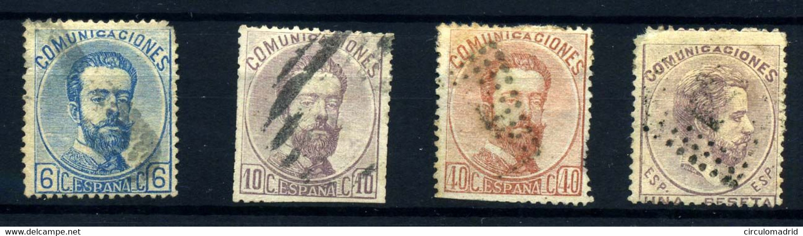 España Nº 119/20, 125, 127 Año 1872 - Usados