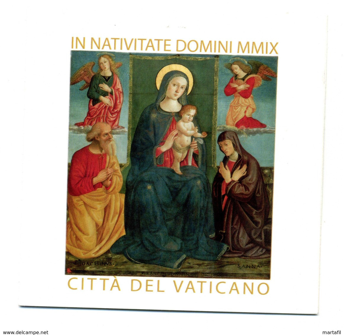 2009 VATICANO L17B MNH ** Angelo Di Destra (arancione) - Postzegelboekjes