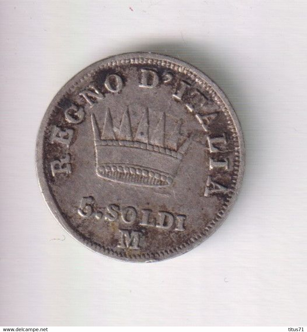 5 Soldi Italie 1811 M Napoléon 1er - TTB - Napoleónicas