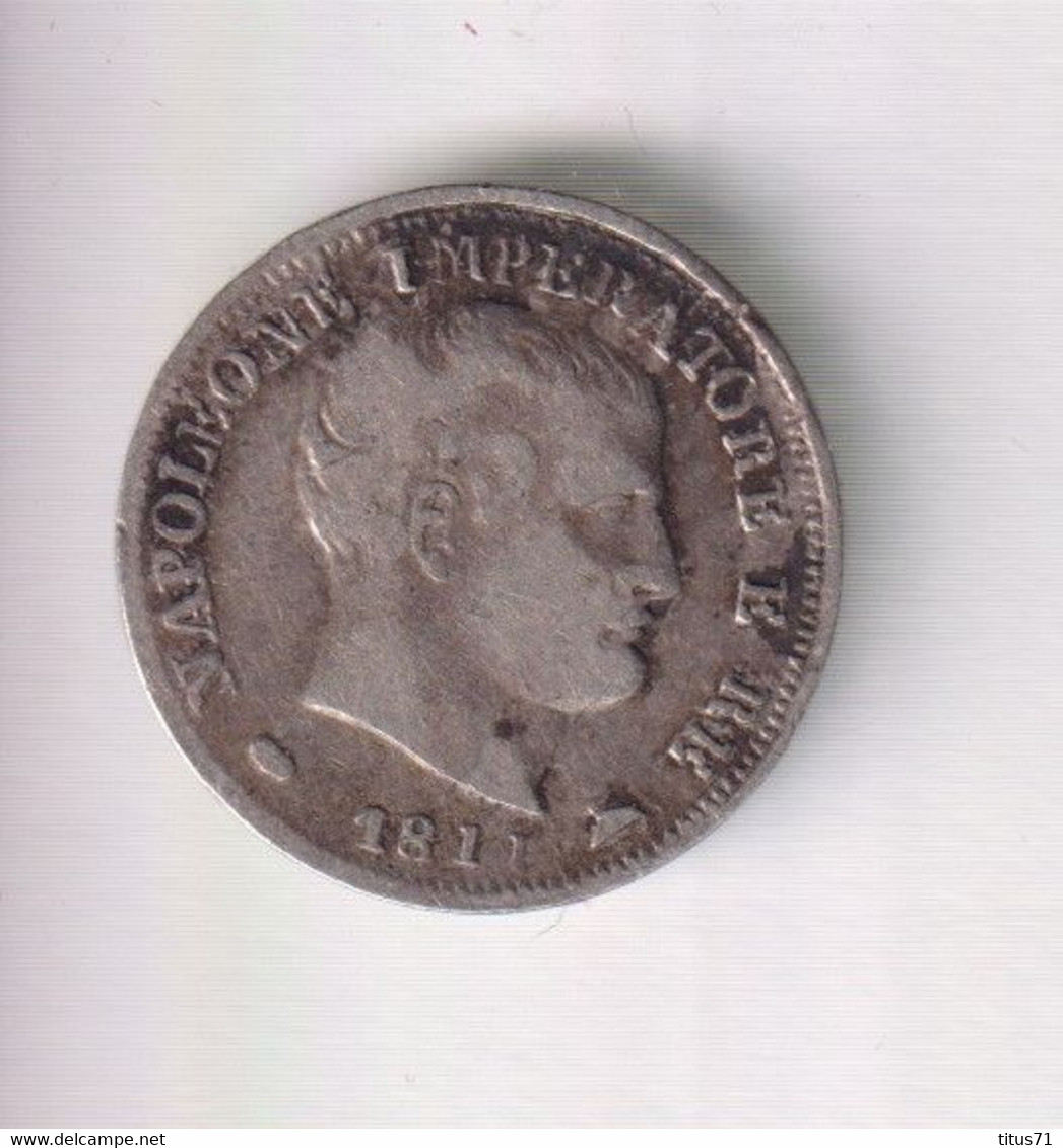 5 Soldi Italie 1811 M Napoléon 1er - TTB - Napoleoniche