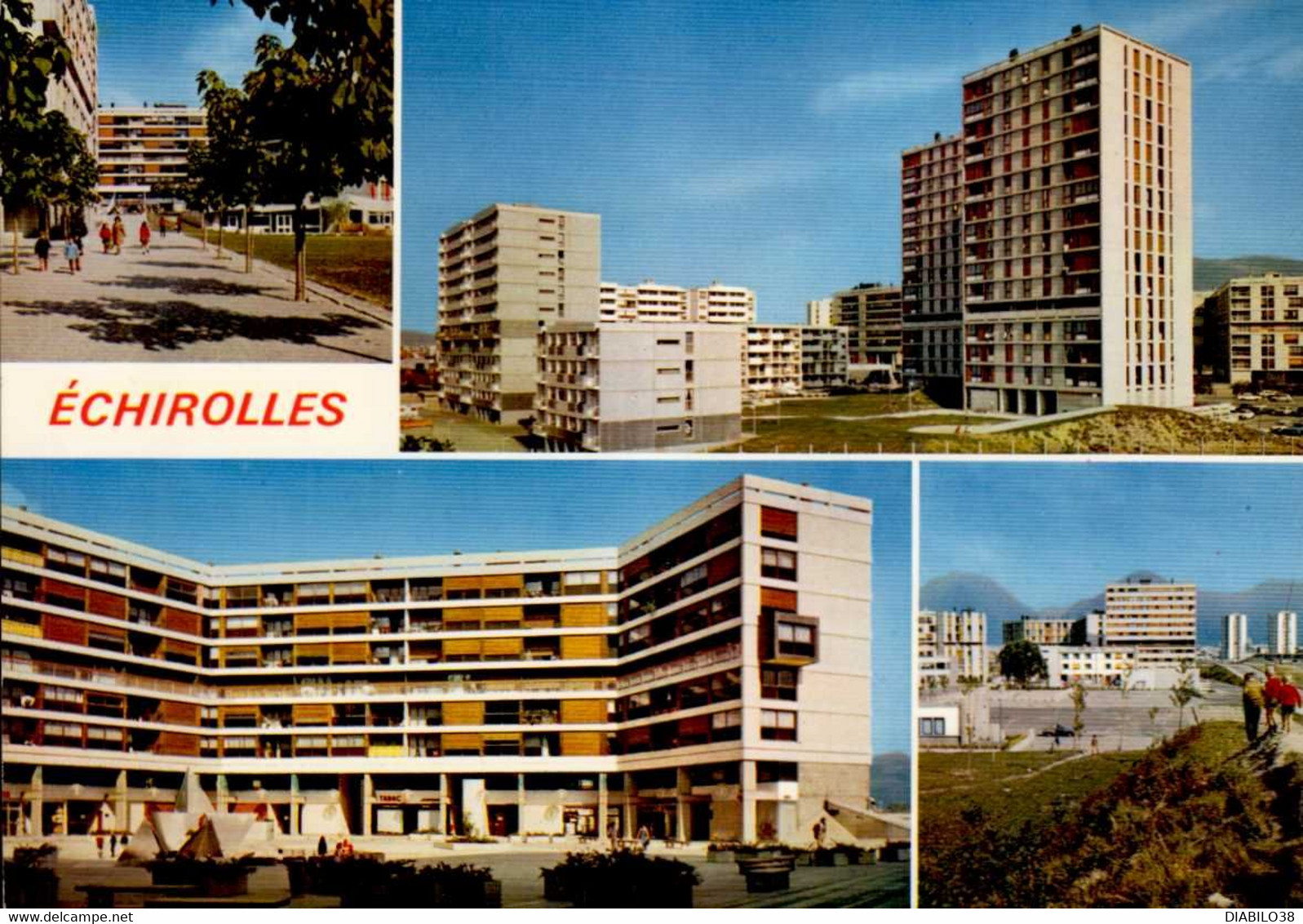 VILLE NEUVE D ' ECHIROLLES         ( ISERE )    MULTI-VUES - Echirolles