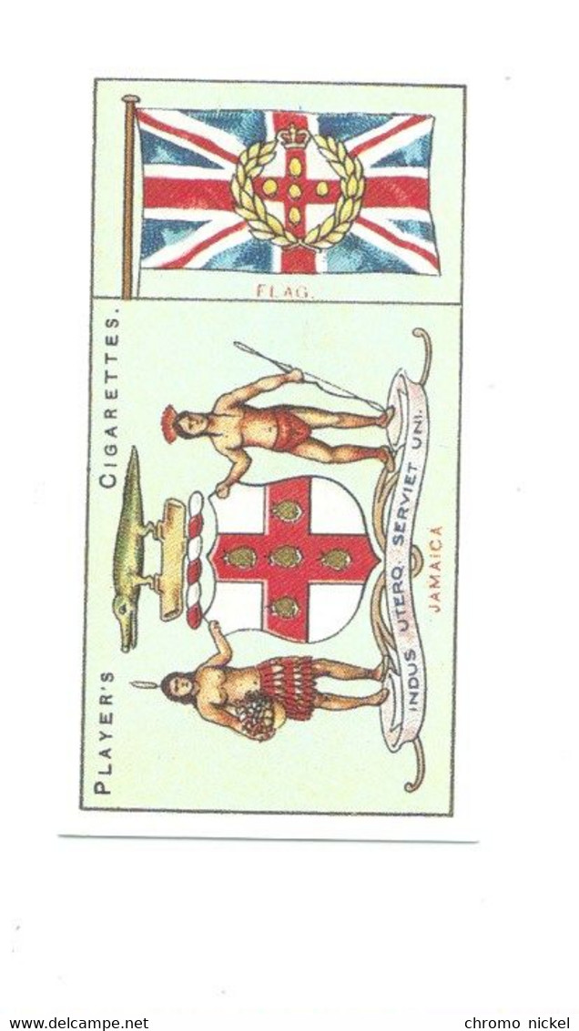 JAMAICA Jamaïque Flag  Emblem Cigarettes John Player & Sons TB   Like New 2 Scans - Player's