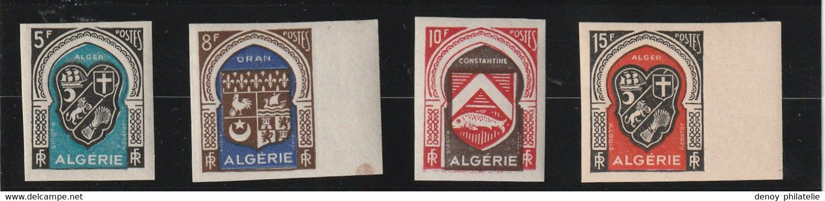 Algérie N°268 A 271  Non Dentelé Sans Charnière ** Luxe RRR - Neufs