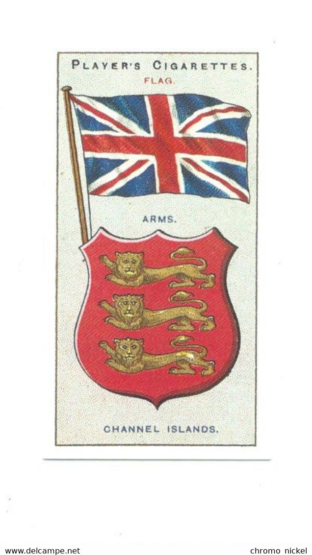 CHANNEL ISLANDS Îles Anglo-Normandes  Flag  Emblem Cigarettes John Player & Sons TB   Like New 2 Scans - Player's