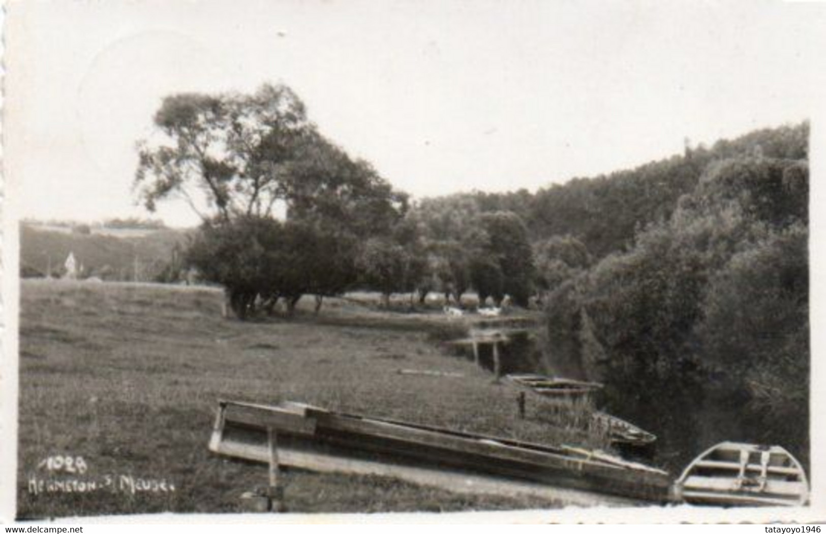 Hermeton S/meuse Carte Mosa Festonnée Voyagé En 1945 - Hastière