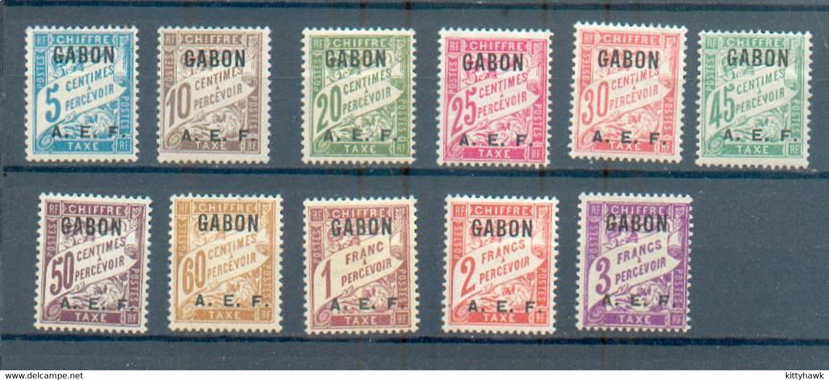 GABON 359 - YT Taxe 1 à 11 * - Portomarken