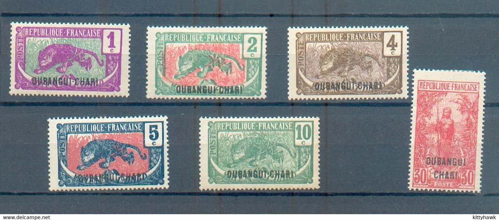 OUBANGUI  33 - YT 25 à 29 * - 33 * - Unused Stamps