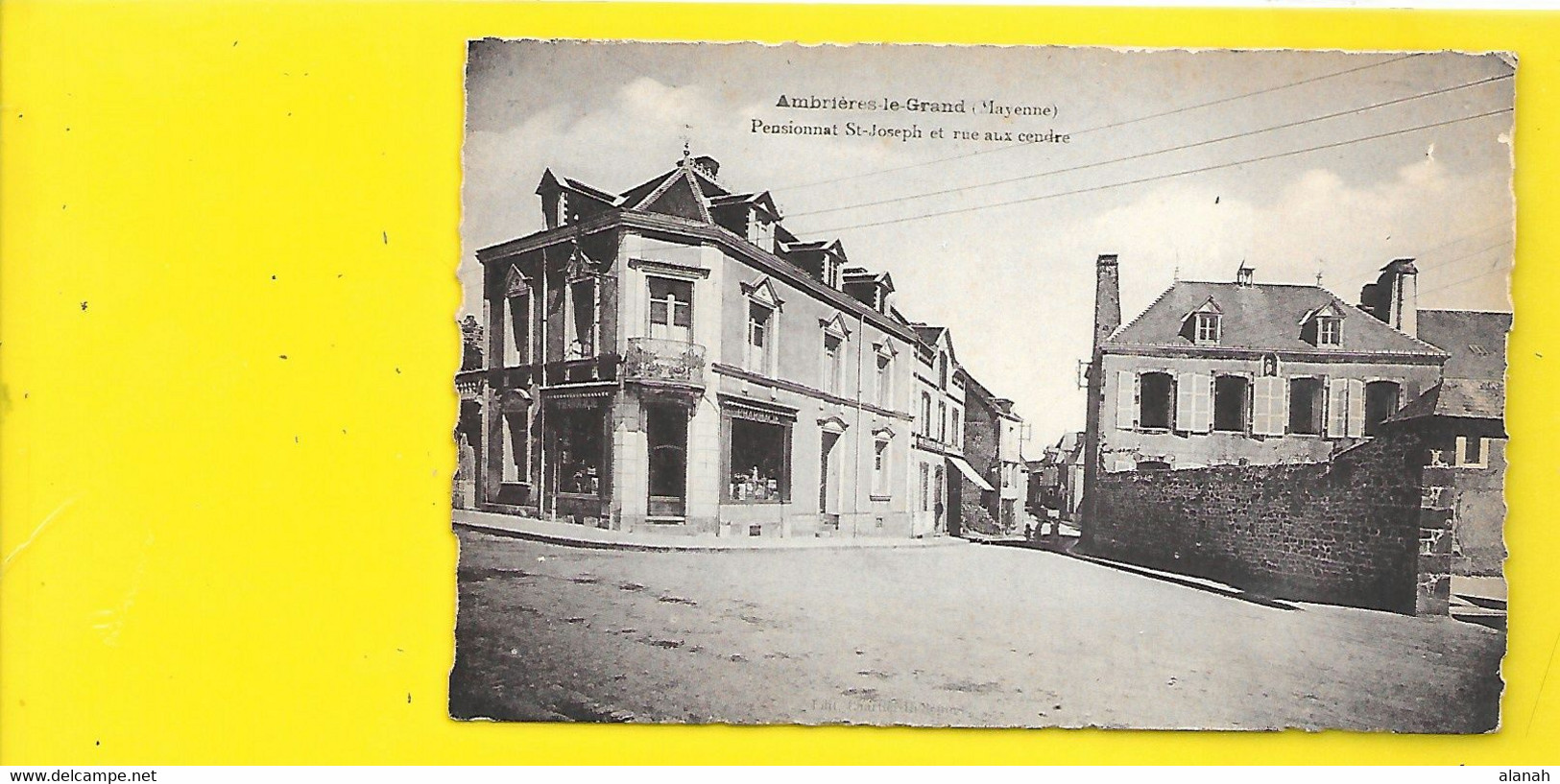 AMBRIERES Le GRAND Pensionnat St Joseph Pharmacie Rue Aux Cendres (Chartier) Mayenne (53) - Ambrieres Les Vallees